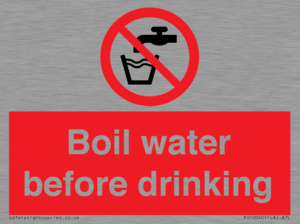 Boil water before drinking